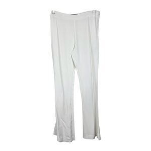 SPACE Style Concept Pants Women 44 32 x 32 Ivory Boot Leg Stretch Casual Bottoms